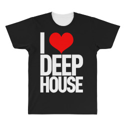 I Love Deep House All Over Men's T-shirt | Artistshot
