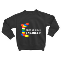 Funny Building Blocks Master Builder Engineer Construction T Shirt Toddler Sweatshirt | Artistshot