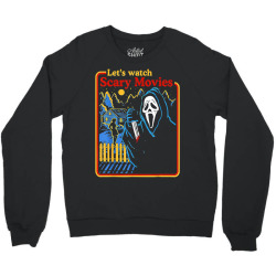 screaming ghostface scream watch scary movies halloween Crewneck Sweatshirt | Artistshot