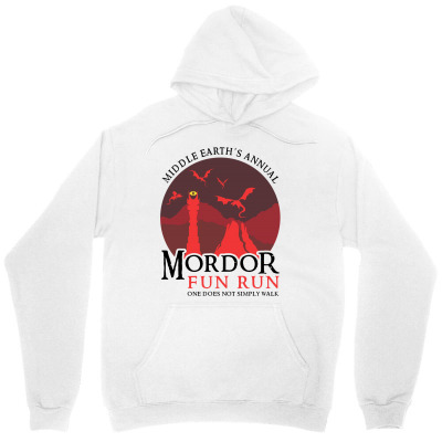 Mordor Fun Run Unisex Hoodie Designed By Toweroflandrose