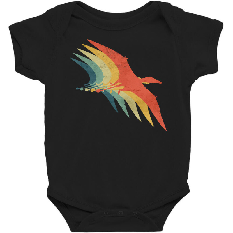 Pterosaur T  Shirt P T E R O S A U R Retro Vintage Color T  Shirt Baby Bodysuit | Artistshot