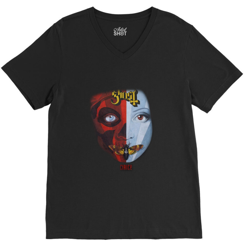 Ghost V-Neck Tee by juwitesepos | Artistshot