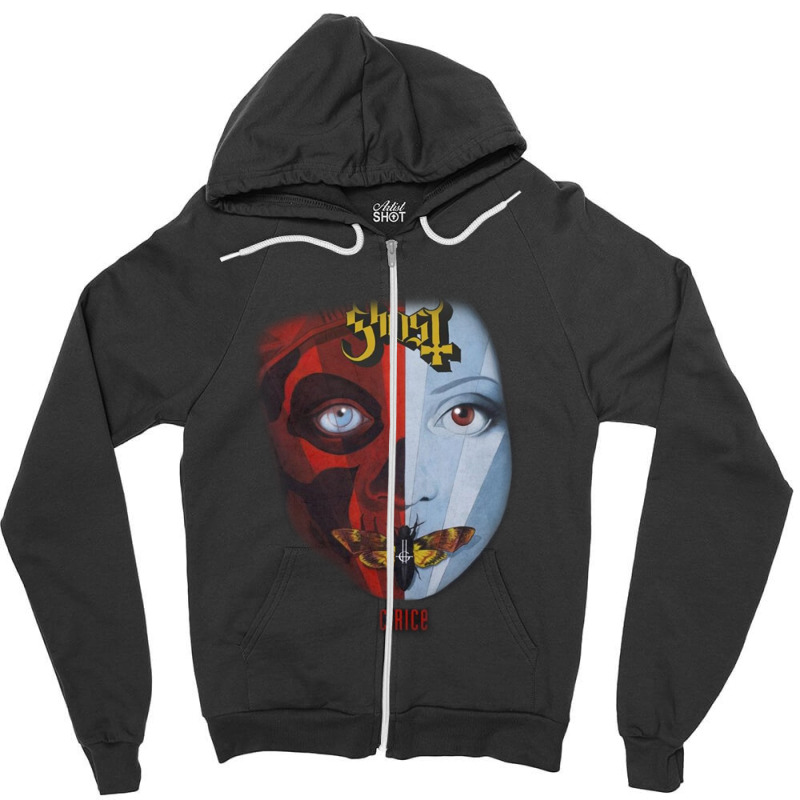 Ghost Zipper Hoodie by juwitesepos | Artistshot