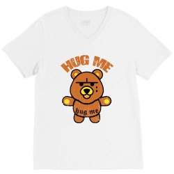 hug me  bear V-Neck Tee | Artistshot