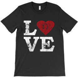 love with heart T-Shirt | Artistshot