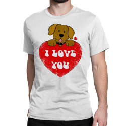 valentine's day dog Classic T-shirt | Artistshot