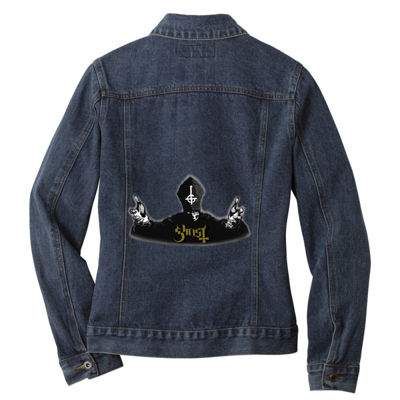 Ghost Ladies Denim Jacket by juwitesepos | Artistshot