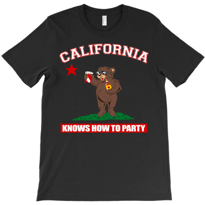California Knows How To Party T-shirt Designed By Antoni Yahya
