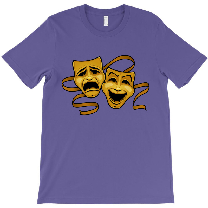 Comedy Tragedy Masks Gold T T-shirt | Artistshot