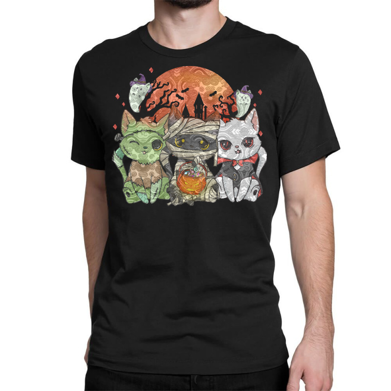 Halloween Cat Halloween Costume T  Shirt Halloween Cat Halloween Costu Classic T-shirt | Artistshot