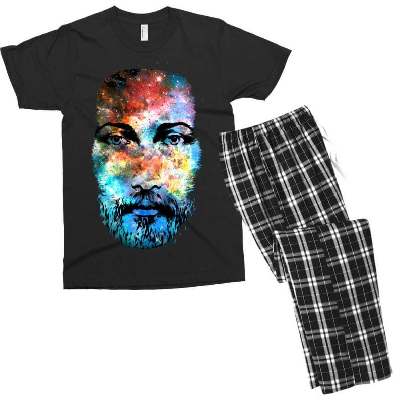 Jesus Christ Face Painting Men's T-shirt Pajama Set | Artistshot