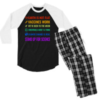 Stand Up For Science Men's 3/4 Sleeve Pajama Set | Artistshot