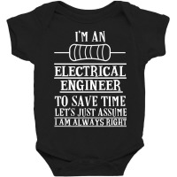 Funny Electrical Engineer Gift Electronics T Shirt Baby Bodysuit | Artistshot