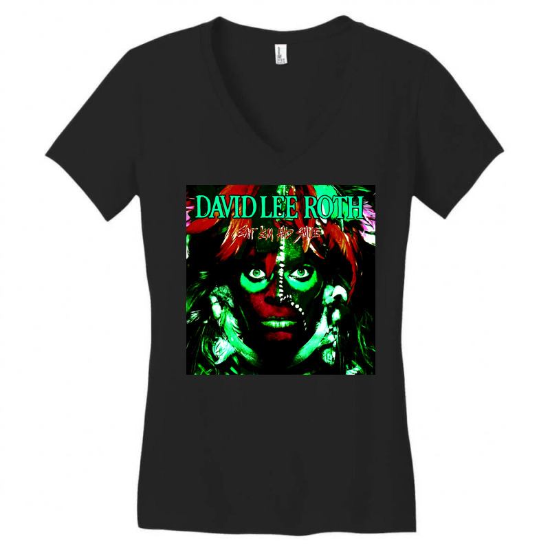 David Lee Roth Cover1 Women's V-Neck T-Shirt by rdach | Artistshot