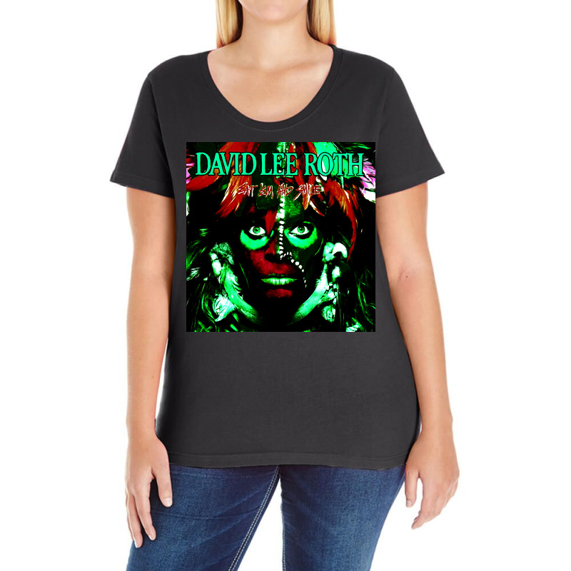 David Lee Roth Cover1 Ladies Curvy T-Shirt by rdach | Artistshot