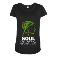 Classy Womens African Head Wrap Black Pride Soul Sista Maternity Scoop Neck T-shirt | Artistshot