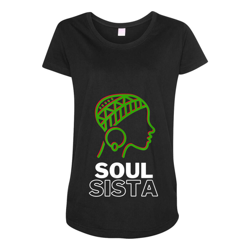 Classy Womens African Head Wrap Black Pride Soul Sista Maternity Scoop Neck T-shirt by Hoang95 | Artistshot