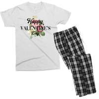 Happy Valentine's Day For Light Men's T-shirt Pajama Set | Artistshot