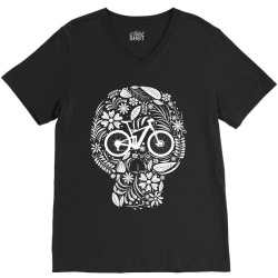 skull bike V-Neck Tee | Artistshot