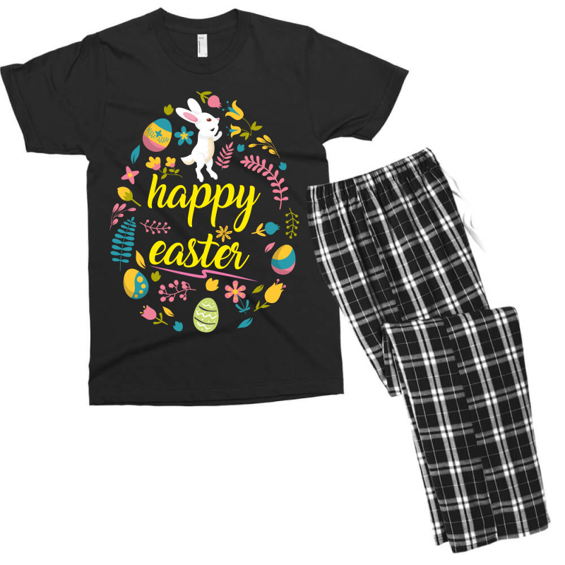 Happy Easter Day Egg Men's T-shirt Pajama Set | Artistshot