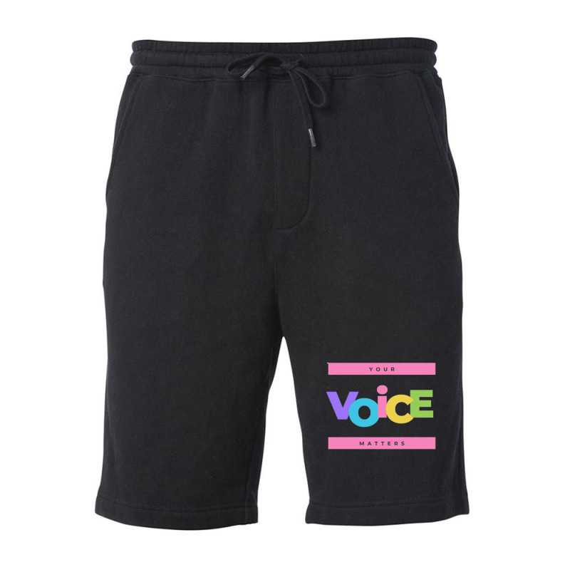 Your Voice Matters Fleece Short | Artistshot