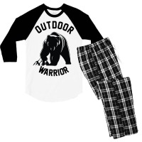 Outdoor Warrior Men's 3/4 Sleeve Pajama Set | Artistshot