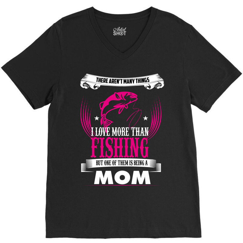 Fishing Mom V-neck Tee | Artistshot