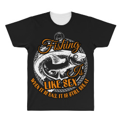 fishing like sex All Over Men's T-shirt | Artistshot