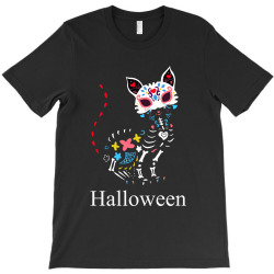 cat colorful halloween T-Shirt | Artistshot