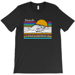 beach santa monica T-Shirt | Artistshot