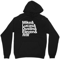 mike & lucas & dustin & eleven & will Unisex Hoodie | Artistshot