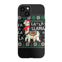 Fa La La Llama Christmas Santa Hat Lights Ugly Sweater 136 Iphone 13 Case | Artistshot