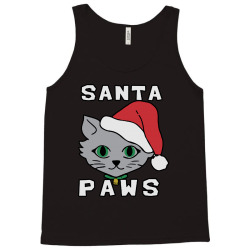 santa paws cat kitten ugly christmas Tank Top | Artistshot