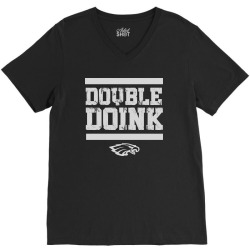 double doink football eagle V-Neck Tee | Artistshot