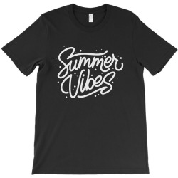summer vibes monoline lettering T-Shirt | Artistshot