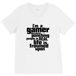i 'am a gamer V-Neck Tee | Artistshot