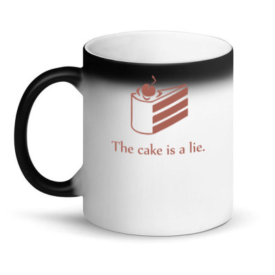 Cake Is A Lie Funny Magic Mug Designed By Suryama