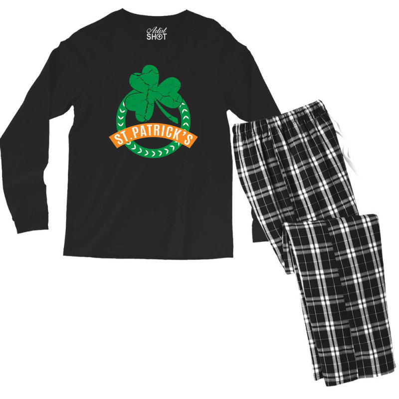 St Patrick Day Men's Long Sleeve Pajama Set | Artistshot