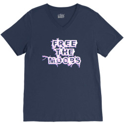 free the moobs for dark V-Neck Tee | Artistshot