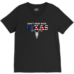 don't mess with texas for dark V-Neck Tee | Artistshot