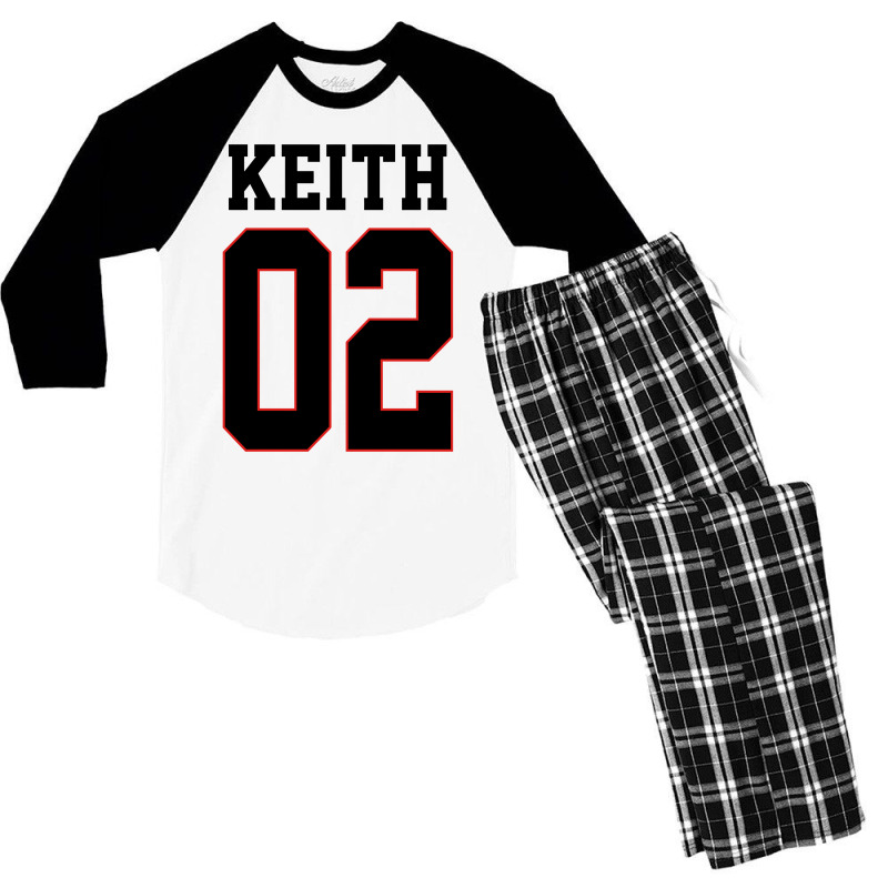 Keith Uniform For Light Men's 3/4 Sleeve Pajama Set | Artistshot