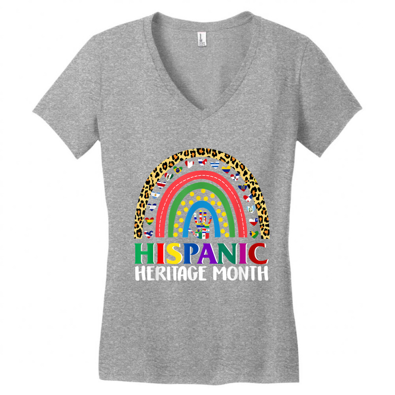 Gift National Hispanic Heritage Month Flags Hispanic Pride Belize For Women's V-Neck T-Shirt by ChristineWeber89 | Artistshot