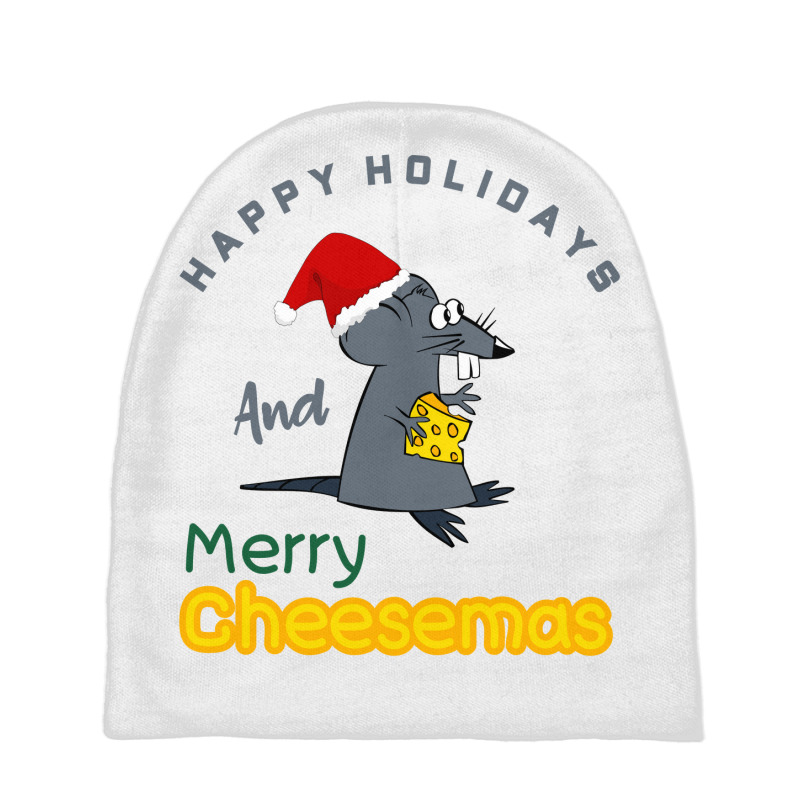 Happy Holidays And Merry Cheesemas Baby Beanies | Artistshot