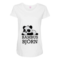 Bambusbjörn Iceland Panda Bear Panda Cute Gift Idea T Shirt Maternity Scoop Neck T-shirt | Artistshot