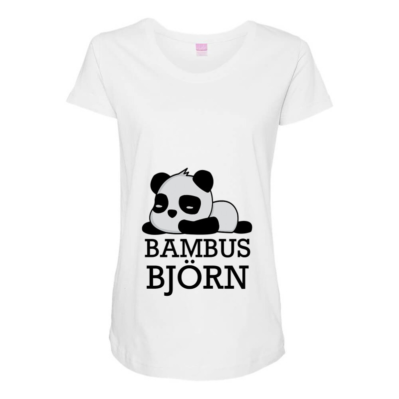 Bambusbjörn Iceland Panda Bear Panda Cute Gift Idea T Shirt Maternity Scoop Neck T-shirt by Jeremy_Hutson | Artistshot