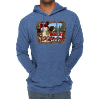 Merry Christmas Heifer Cow With Farm Lightweight Hoodie | Artistshot