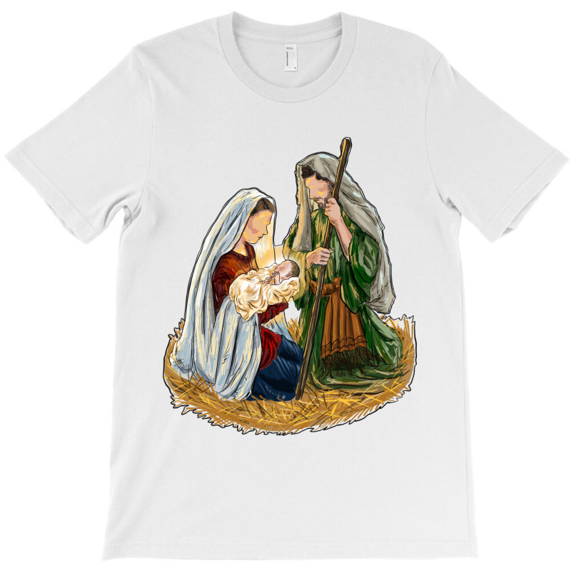 Birth Of Jesus Holy Family T-shirt | Artistshot