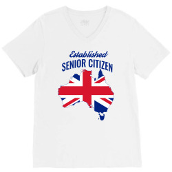 Australia senior citizen independent shirt V-Neck Tee | Artistshot