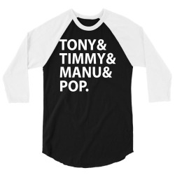 tony timmy manu pop for dark 3/4 Sleeve Shirt | Artistshot