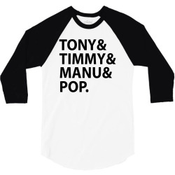tony timmy manu pop for light 3/4 Sleeve Shirt | Artistshot